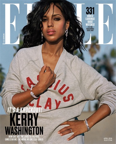 女星Kerry Washington 演绎海滩时尚大片